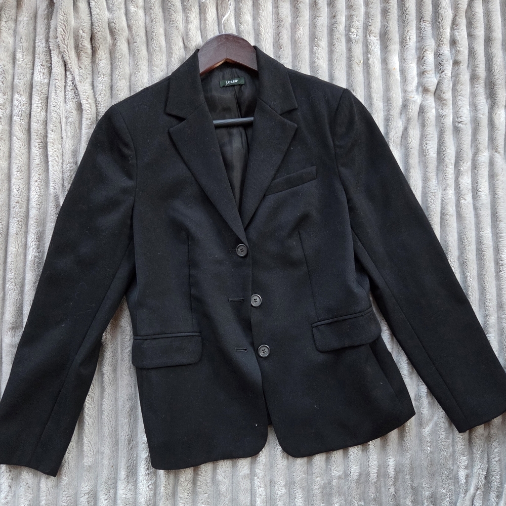 J. Crew Classic Women's Black Blazer/Jacket Size 8